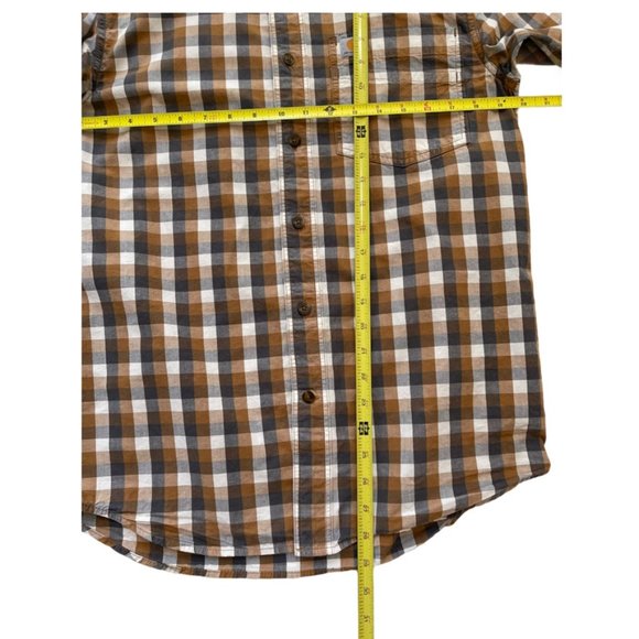 Carhartt Relaxed Fit Short Sleeve Plaid Shirt Sz S - Picture 6 of 9